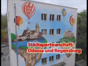 Wandmalerei „Städtepartnerschaft: Odessa und Regensburg“